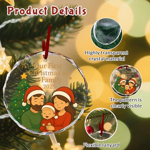 Custom Christmas Ornament Glass