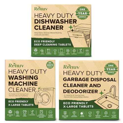 Washing Machine + Dishwasher + Garbage Disposal Cleaner Bundle (30 Count)