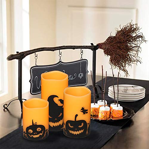Halloween Pumpin Flameless Candles (3 Count)