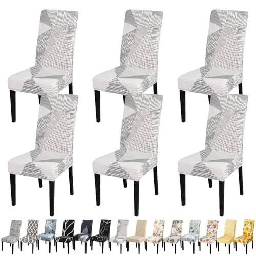 White Chair Covers for Dining Room Set of 6