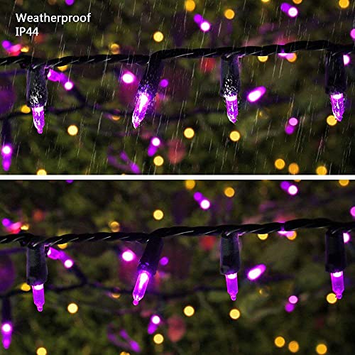 Purple Halloween Lights Connectable (33 Foot)