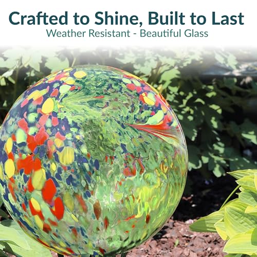 Sunnydaze 10" Glass Gazing Ball for Garden