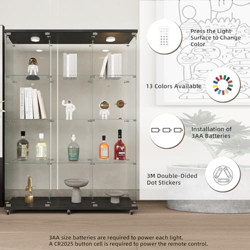 Black Glass Display Cabinet