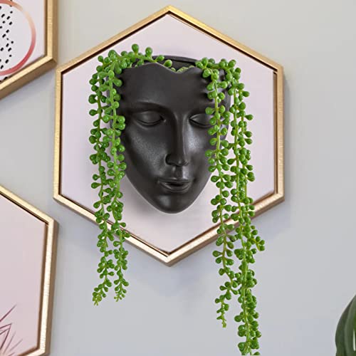 6.7" Tall Hanging Planter Wall Flower Pot for Garden Balcony Indoor or Outdoor