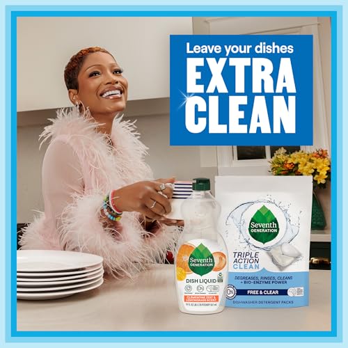 Triple Action Clean Automatic Dishwasher Detergent Packs with Bio (54 Count)