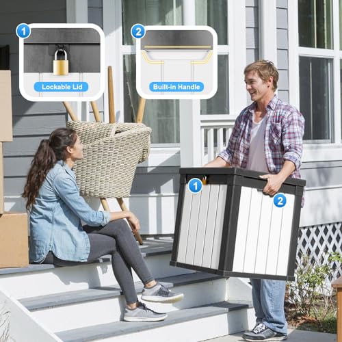 50 Gallon Deck Boxes Outdoor Waterproof