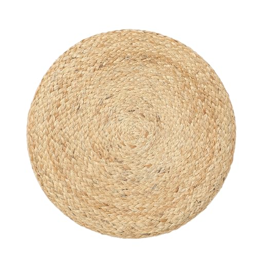 Jute Braided Pouf Ottoman
