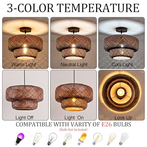 TeruTeru Ji Kaikang Bamboo Pendant Light