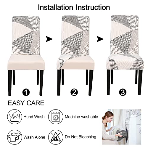 White Chair Covers for Dining Room Set of 6