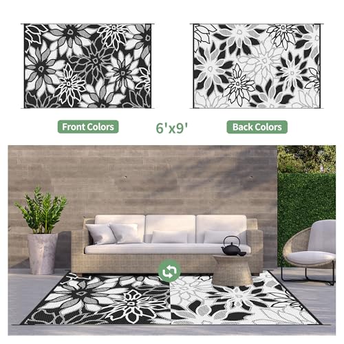 Outdoor Rug Waterproof Plastic Rugs for Patio