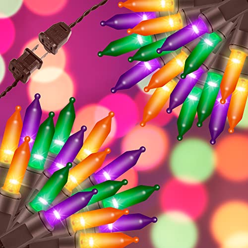 100LIGHTS Orange Purple and Green Extra (100 Count)