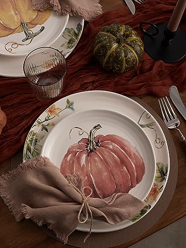 Pumpkin Feast Dinner Plates Set of 4 (4 Count)