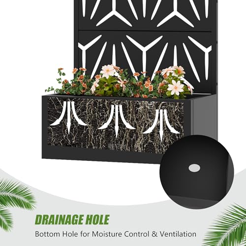 Metal Raised Garden Bed with Trellis
