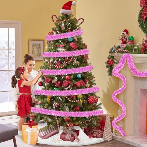 25 Feet Christmas Tinsel Garland (25 Foot)