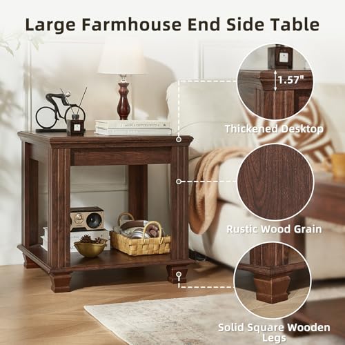 Farmhouse End Tables for Living Room
