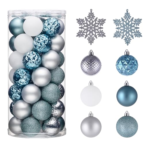 50ct Christmas Tree Decorations Ball Ornaments 2.36 Inches (50 Count)