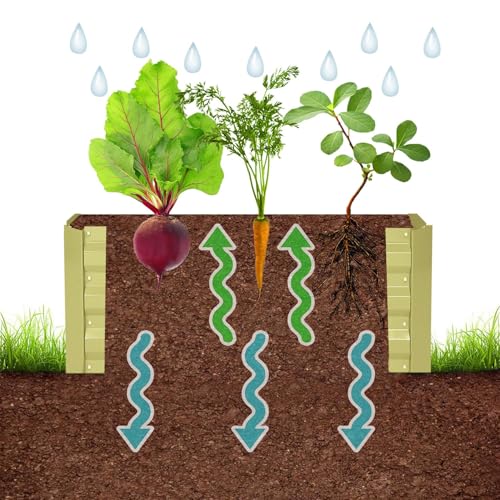 8x2x2FT Beige Metal Raised Garden Bed Kit