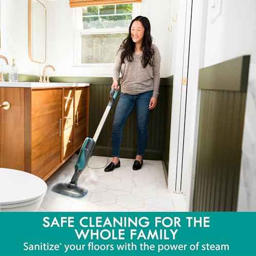 2-in-1 Steam Mop Hard Floor Cleaner