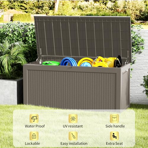 320 Gallon Resin Outdoor Storage Box