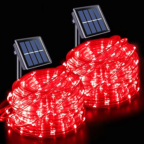 2 Pack 100 LED 33ft Solar Rope Lights (33 Foot)