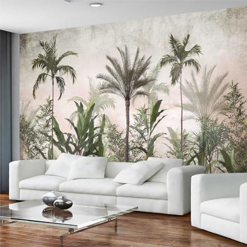 Tropical Greenery and Leaves Mural