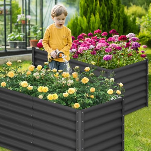 Galvanized Raised Garden Beds 6x3x2 FT (2 Count)