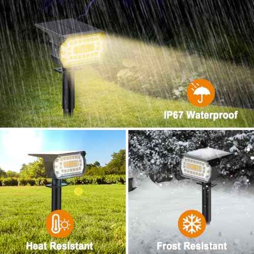 Solar Spot Lights Outdoor (4 Count)