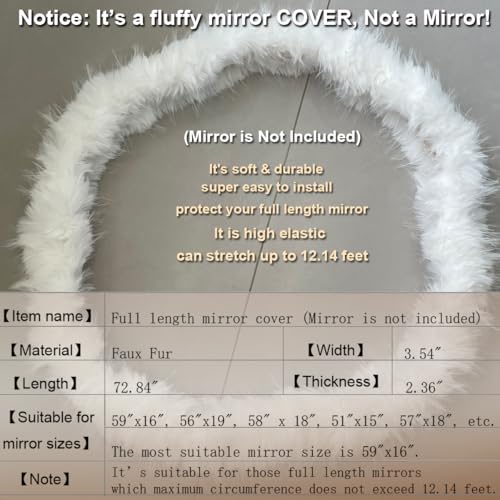 Fluffy Mirror Cover