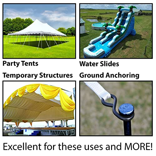 Heavy Duty Single Head Tent Stakes (4 Count)