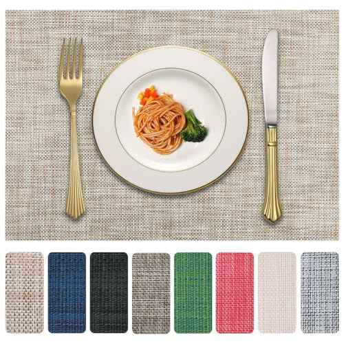 Vinyl Placemats Set of 8 (4 Count)