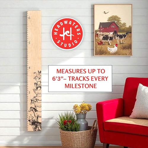 Wooden Ruler Growth Chart for Kids