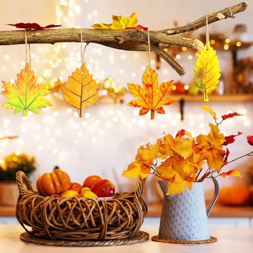 36PCS Wooden Fall Ornaments to Paint Thanksgiving Decorations (36 Count)