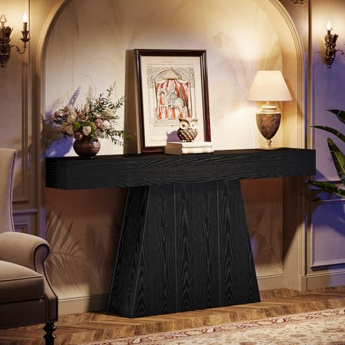63" Black Console Table
