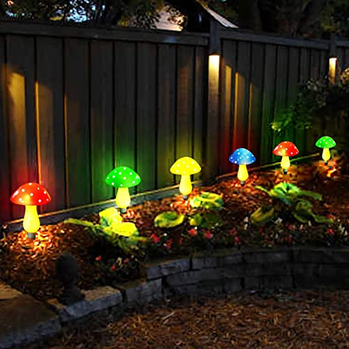 8 Pack Solar Mushroom Lights for Garden Decor (8 Count)