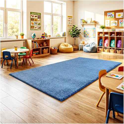 Soft & Colorful 8' x 8' Kids Classroom Area Rug