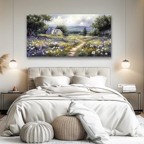 Canvas Wall Art For Living Room Wall Decor For Bedroom Office Wall Decoration Garden Painting Artwork Room Aesthetic Home Decor 20x40 In