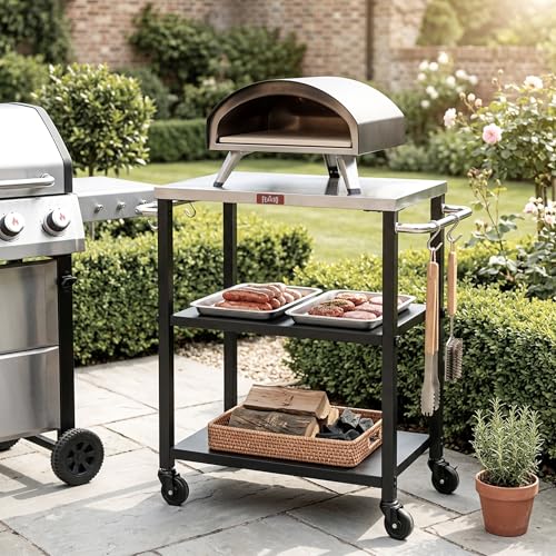 3 Tier Outdoor Grill Cart