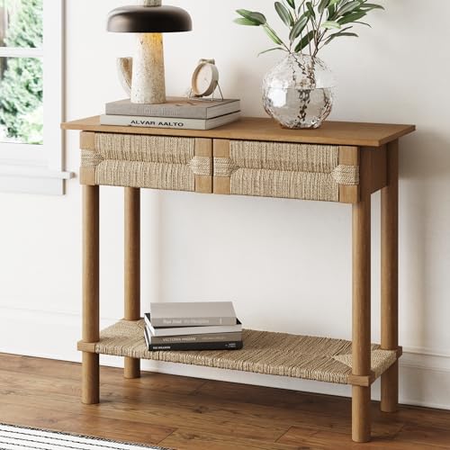 Beacon Wooden Sofa Console Table with Drawers