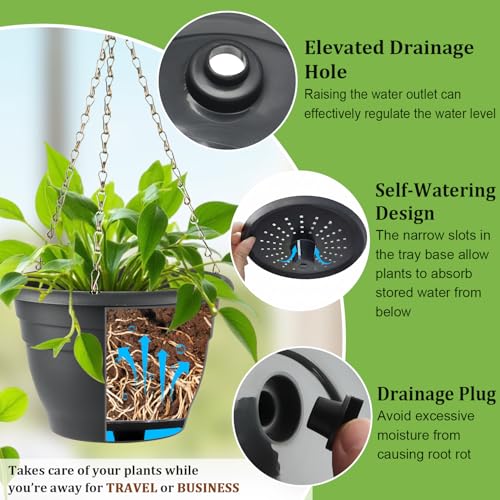 Hanging Planters 10 Inch (4 Count)