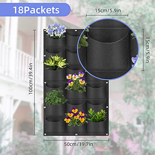 18 Pockets Hanging Planter Bags