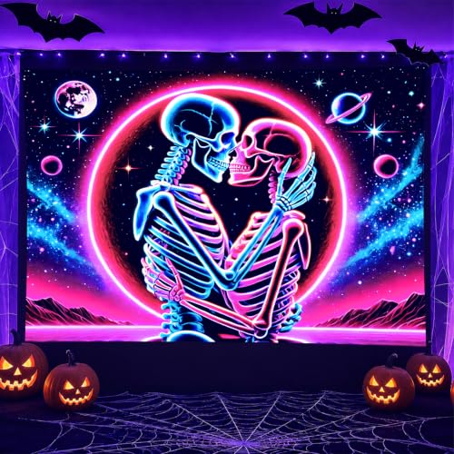 Skeleton Tapestry Trippy Tapestry 78x59 Inch Gothic Decor