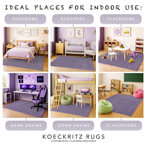 Soft & Colorful 8' x 12' Kids Classroom Area Rug