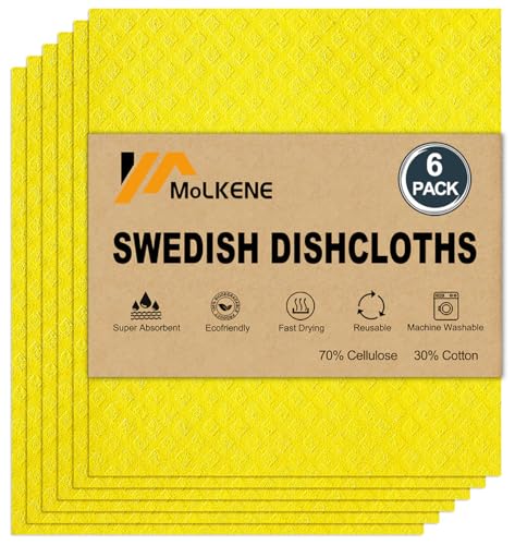 Swedish Dishcloths for Kitchen (6 Count)