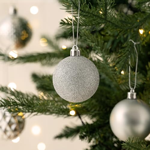 50ct Christmas Tree Decorations Ball Ornaments 2.36 Inches (50 Count)