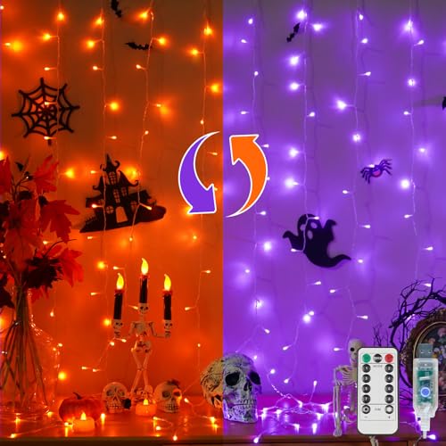 Color Changing Curtain Lights for Halloween