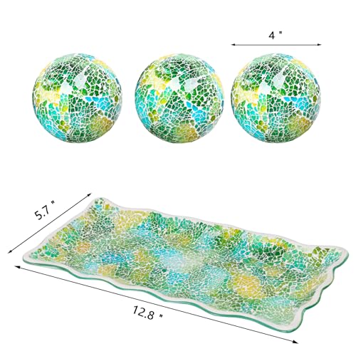 Decorative Glass Bowl Balls (4 Count)
