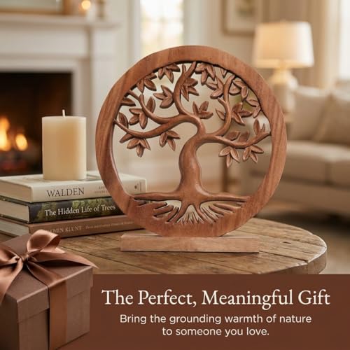 Solid Wood Tree Sculpture
