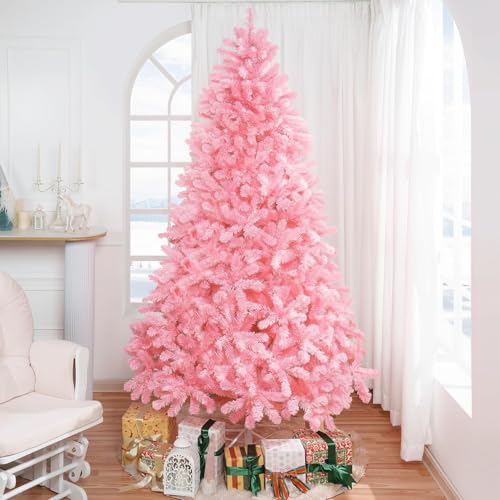 6.5ft Pink Christmas Tree with Lights