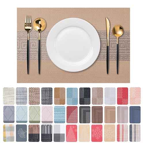 Placemats Set of 6 Washable Indoor (6 Count)