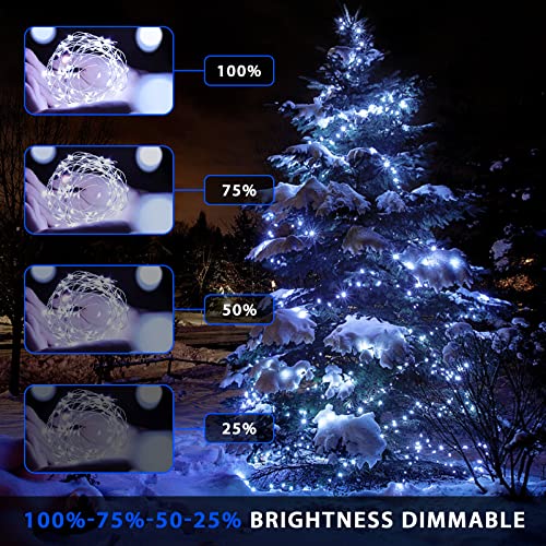 2 Pack Solar Christmas Lights Outdoor Waterproof (66 Foot)
